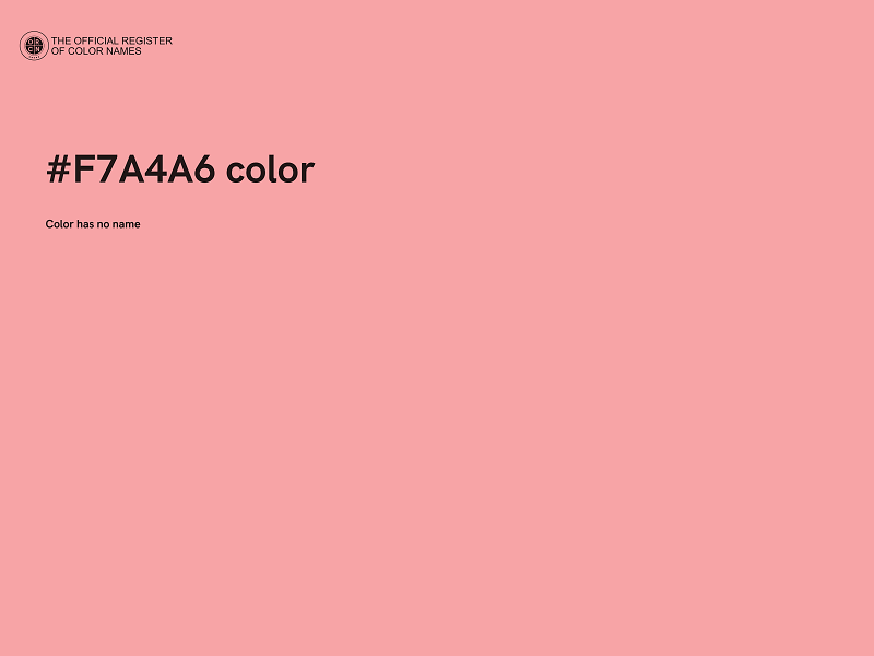 #F7A4A6 color image