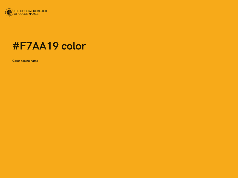 #F7AA19 color image