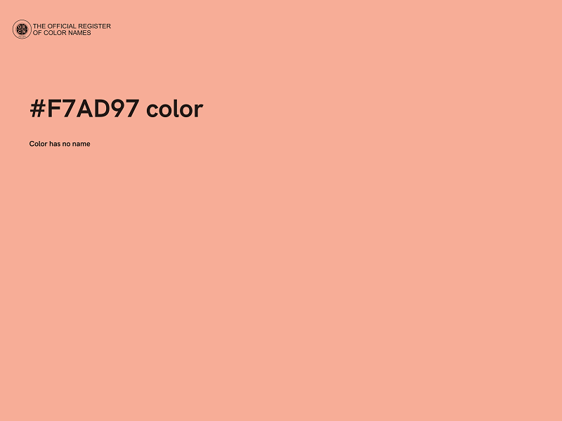 #F7AD97 color image