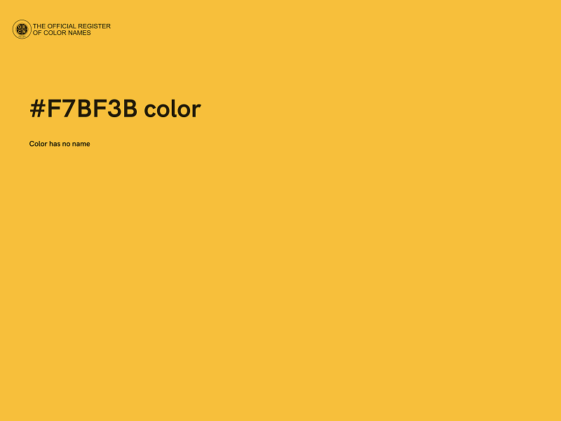 #F7BF3B color image