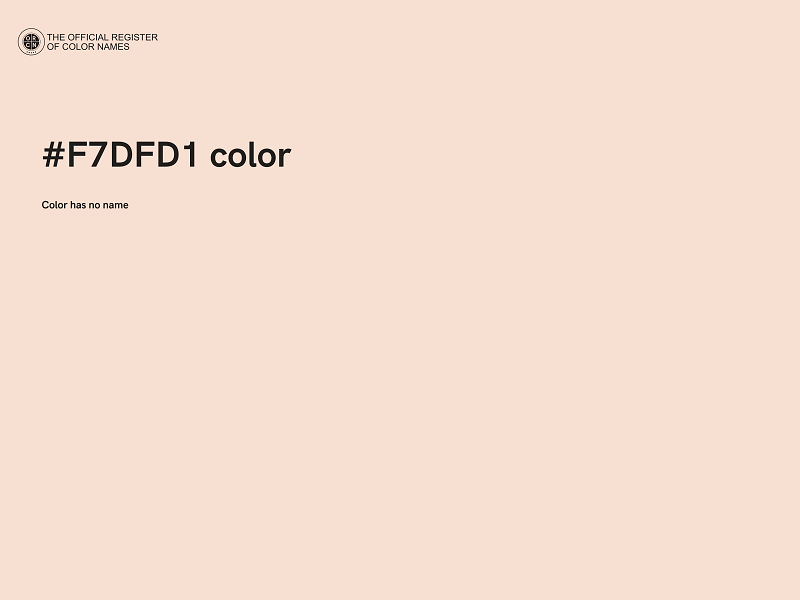 #F7DFD1 color image