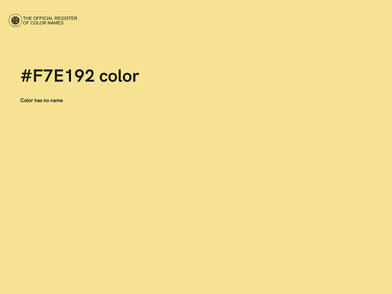 #F7E192 color image