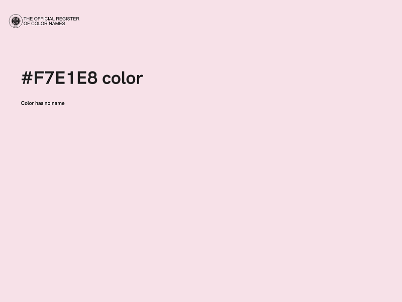 #F7E1E8 color image