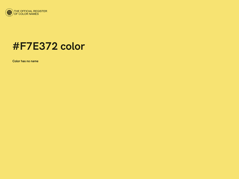 #F7E372 color image