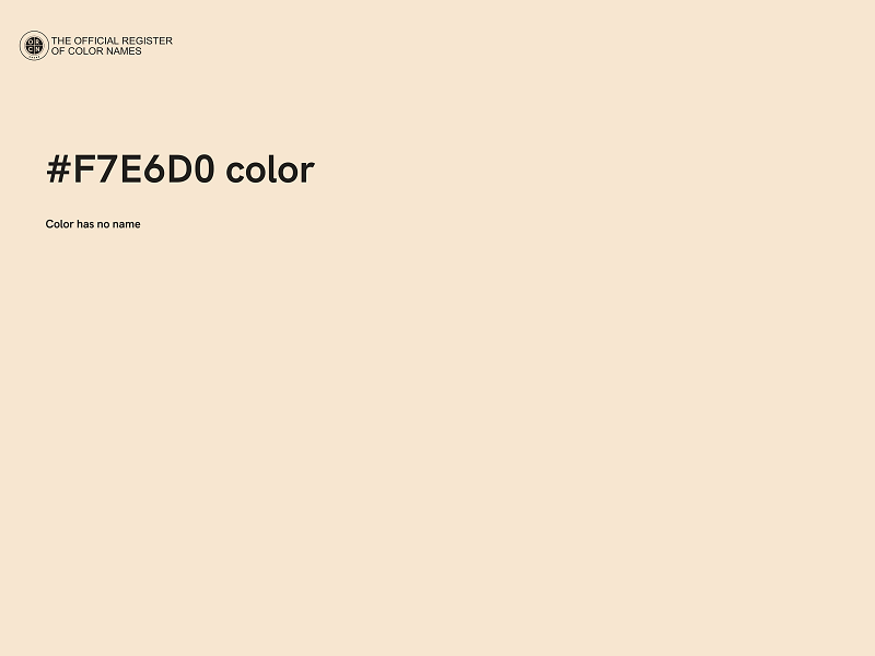 #F7E6D0 color image