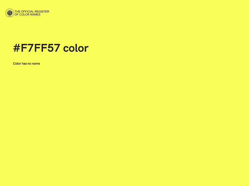 #F7FF57 color image