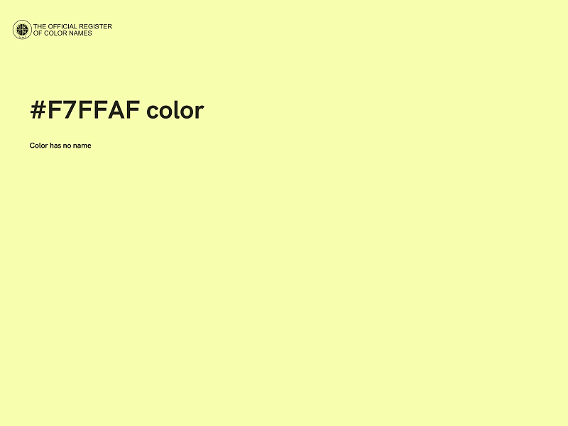 #F7FFAF color image