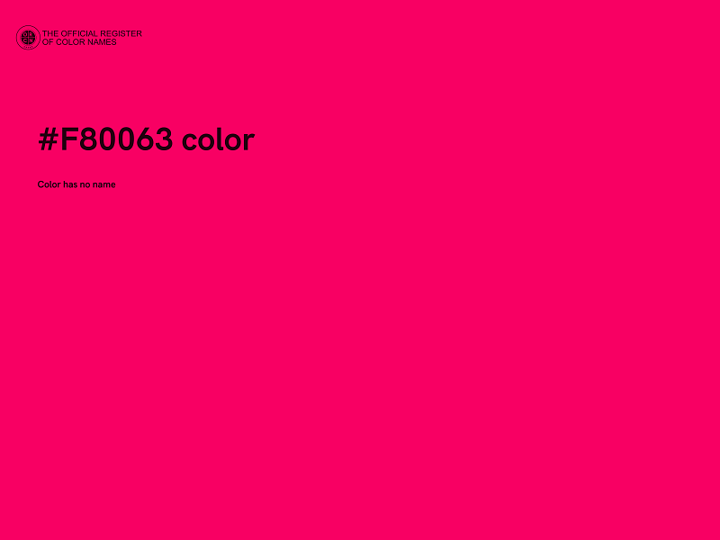 #F80063 color image