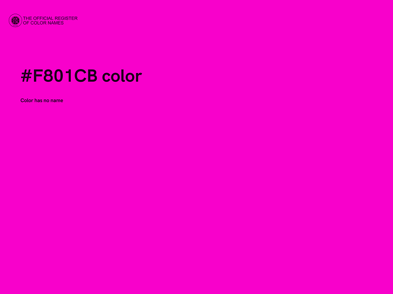 #F801CB color image