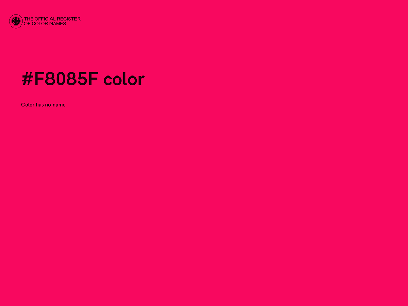 #F8085F color image