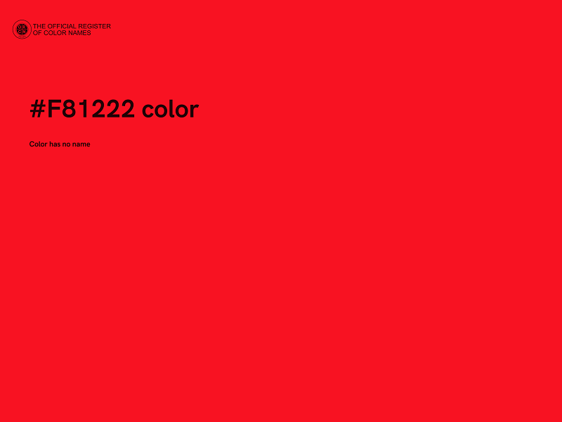 #F81222 color image