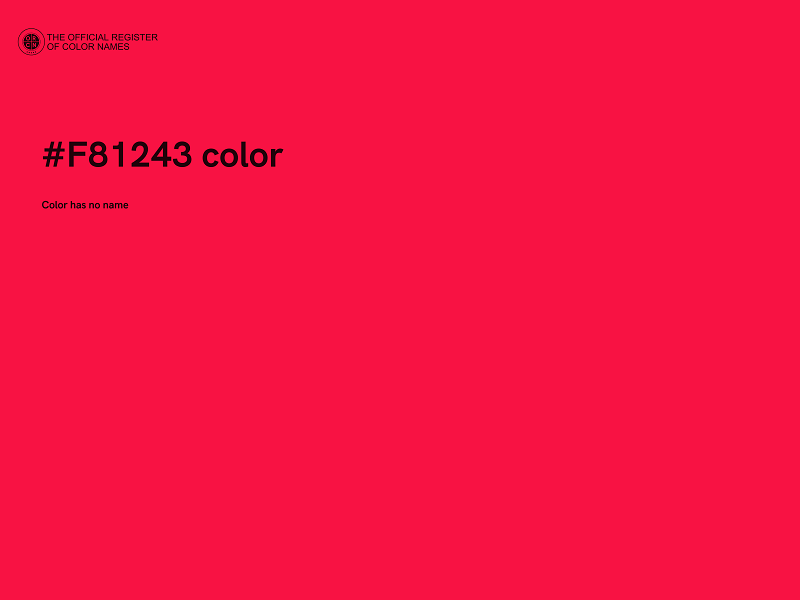 #F81243 color image