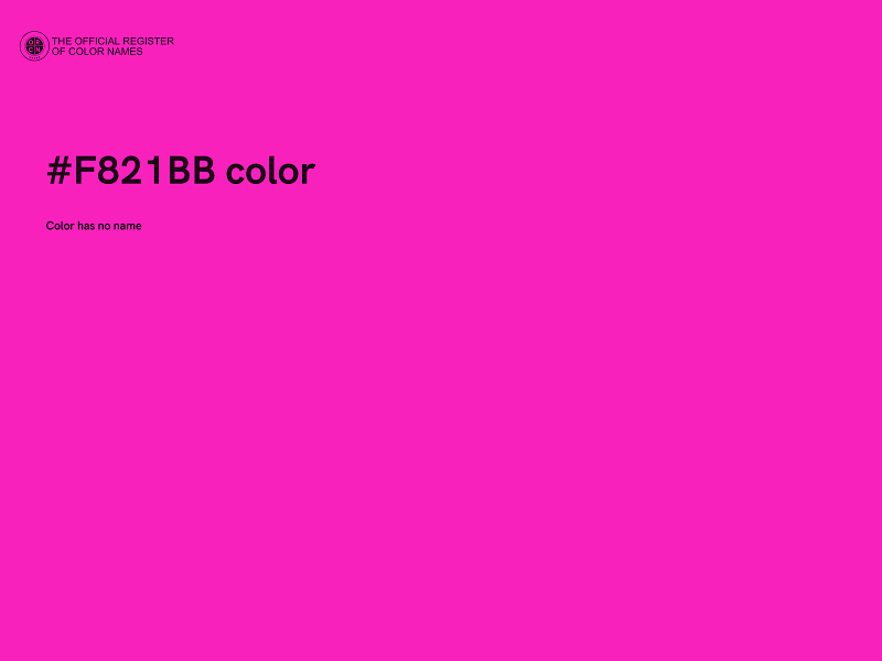 #F821BB color image