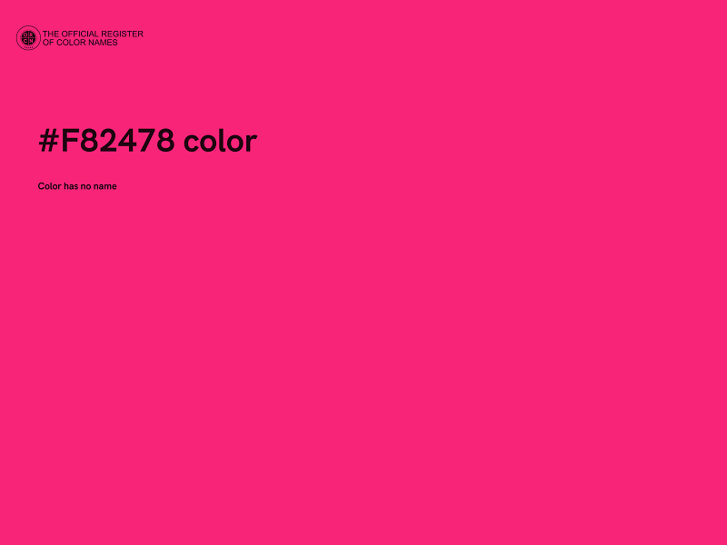 #F82478 color image