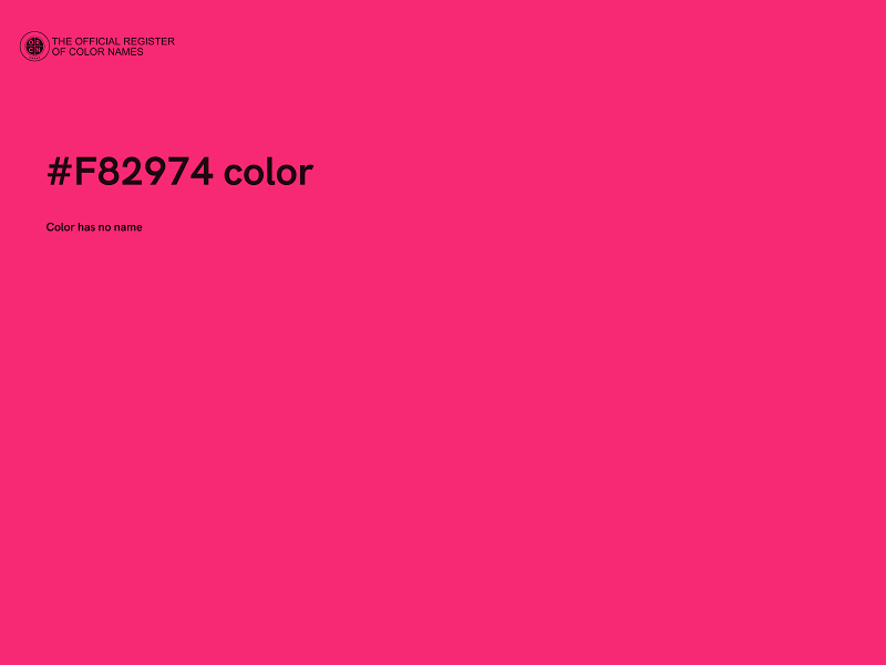 #F82974 color image