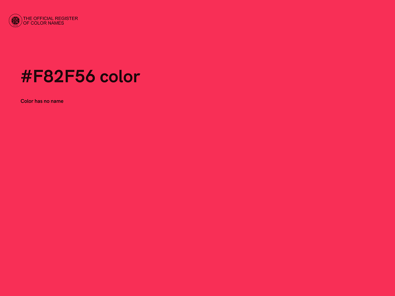 #F82F56 color image