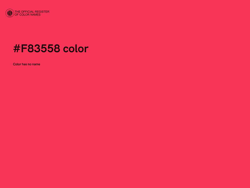 #F83558 color image