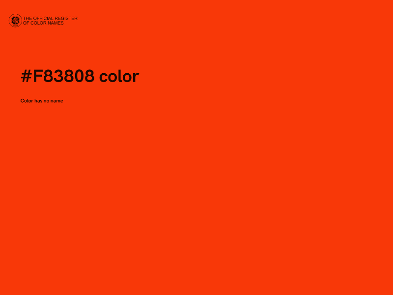 #F83808 color image