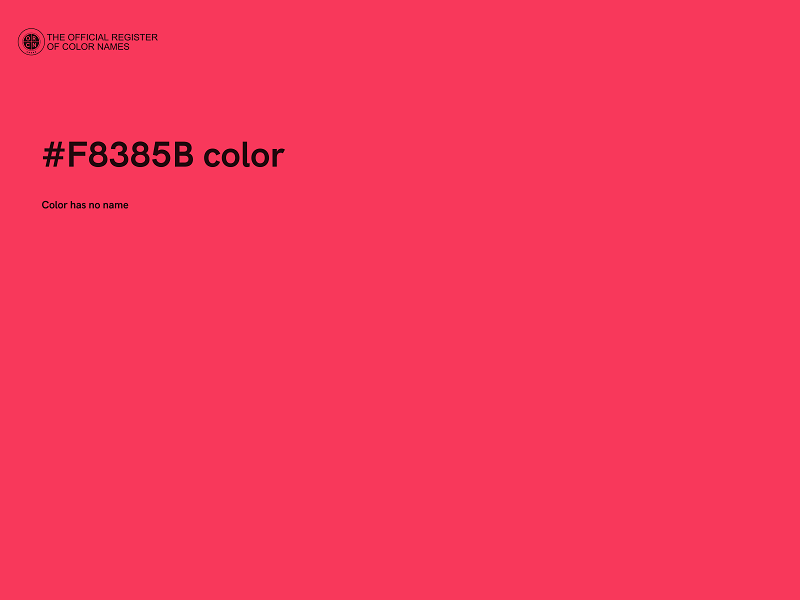 #F8385B color image