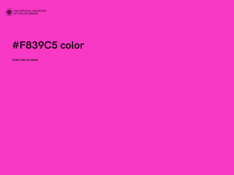 #F839C5 color image