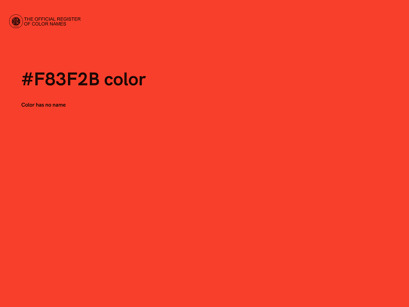 #F83F2B color image