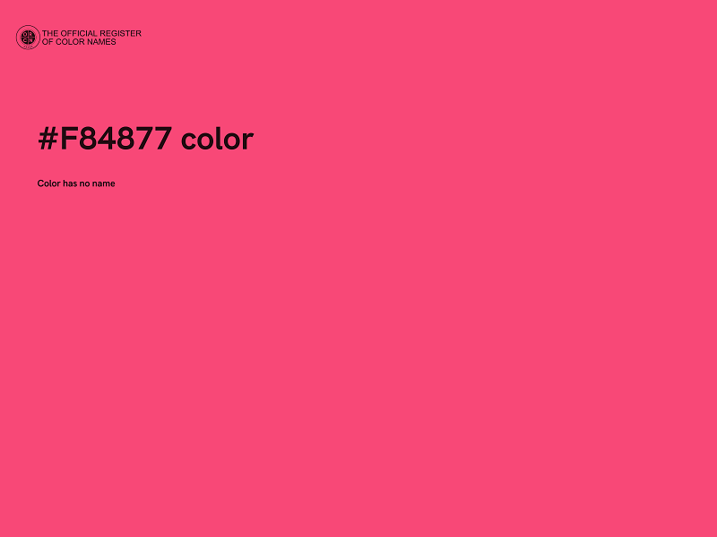 #F84877 color image