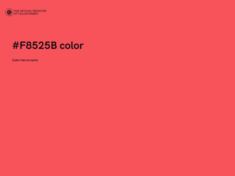 #F8525B color image