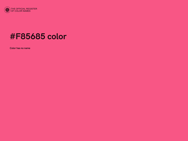 #F85685 color image