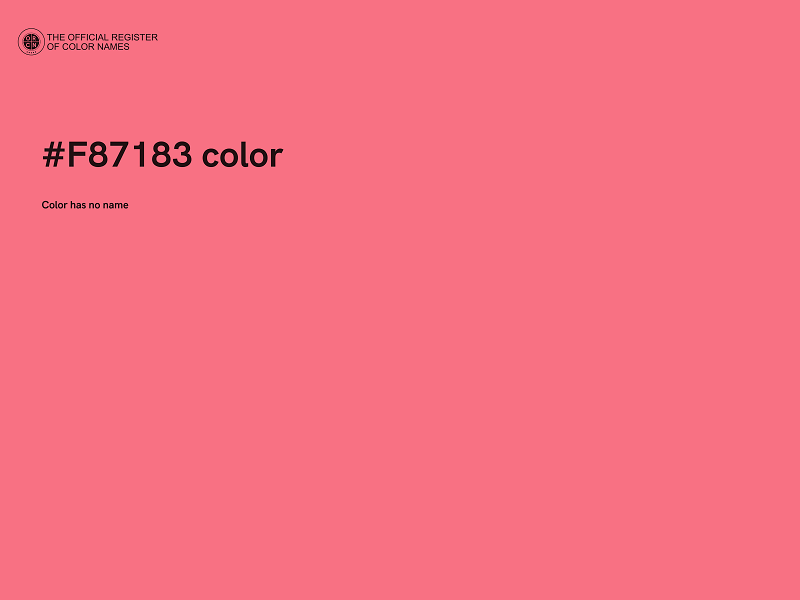 #F87183 color image