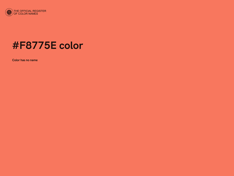 #F8775E color image