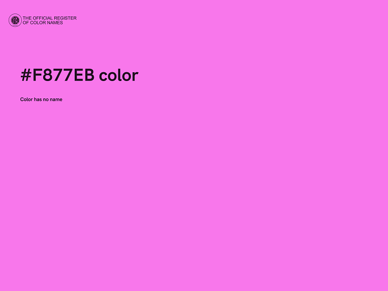 #F877EB color image