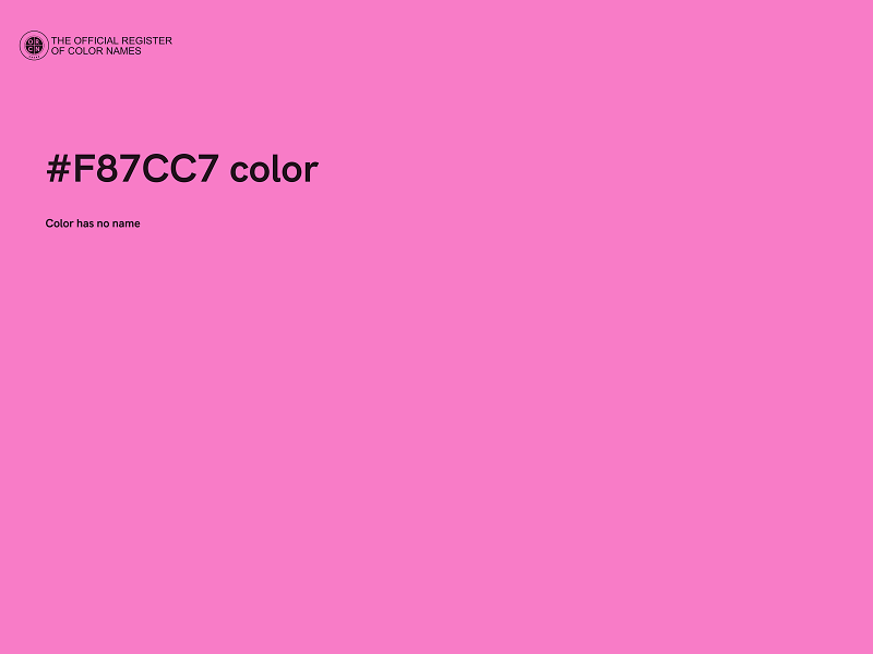 #F87CC7 color image