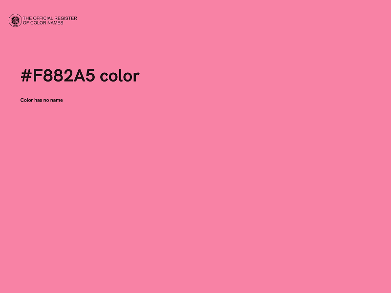 #F882A5 color image