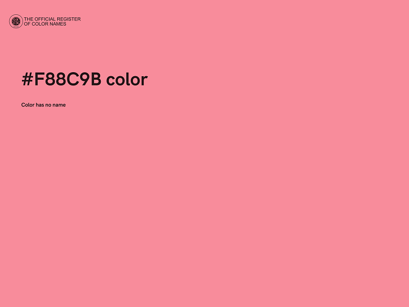 #F88C9B color image