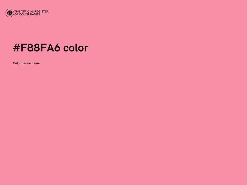 #F88FA6 color image