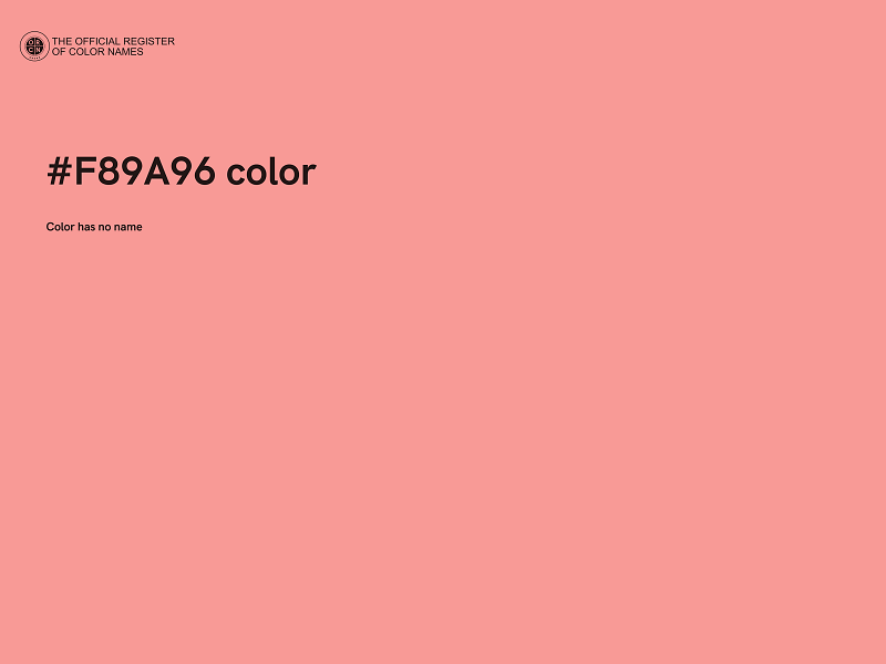 #F89A96 color image