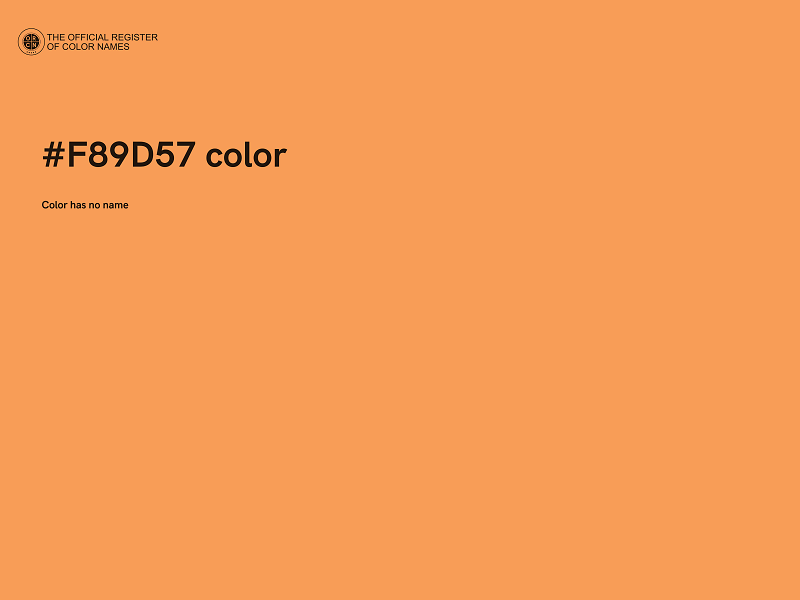 #F89D57 color image