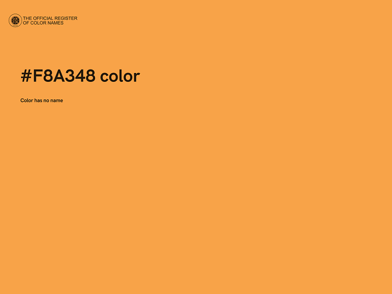 #F8A348 color image