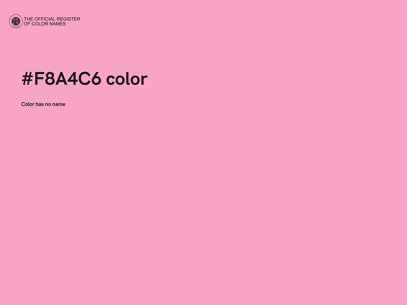 #F8A4C6 color image