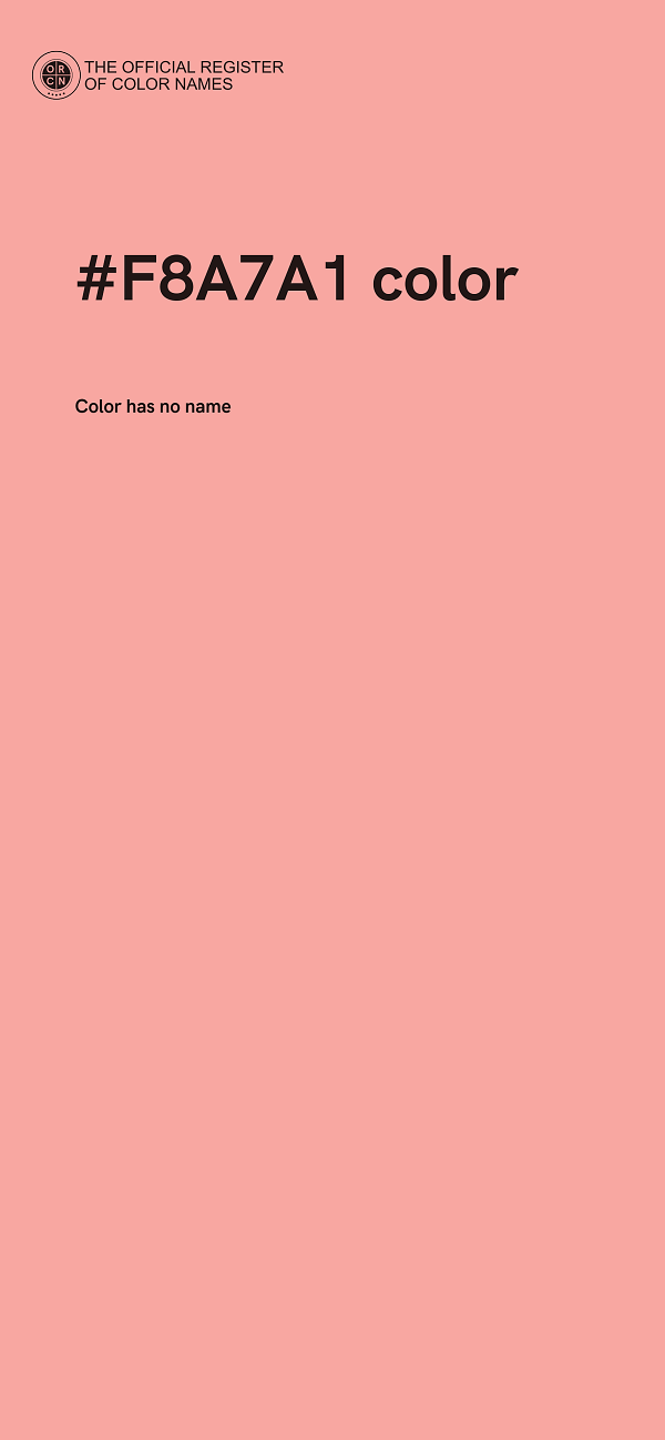 #F8A7A1 color image