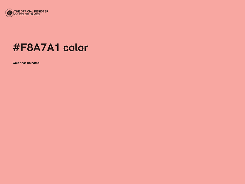 #F8A7A1 color image