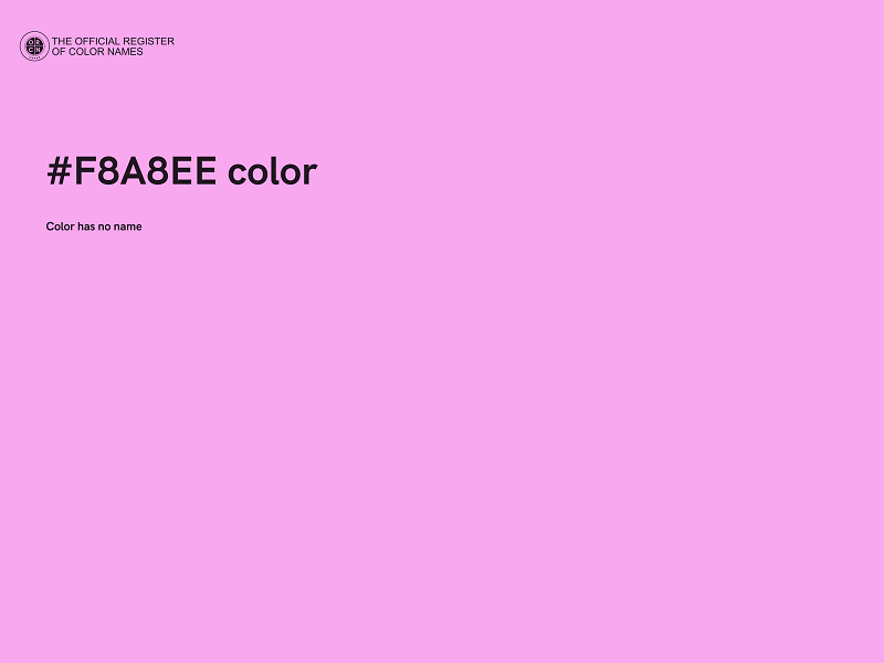 #F8A8EE color image