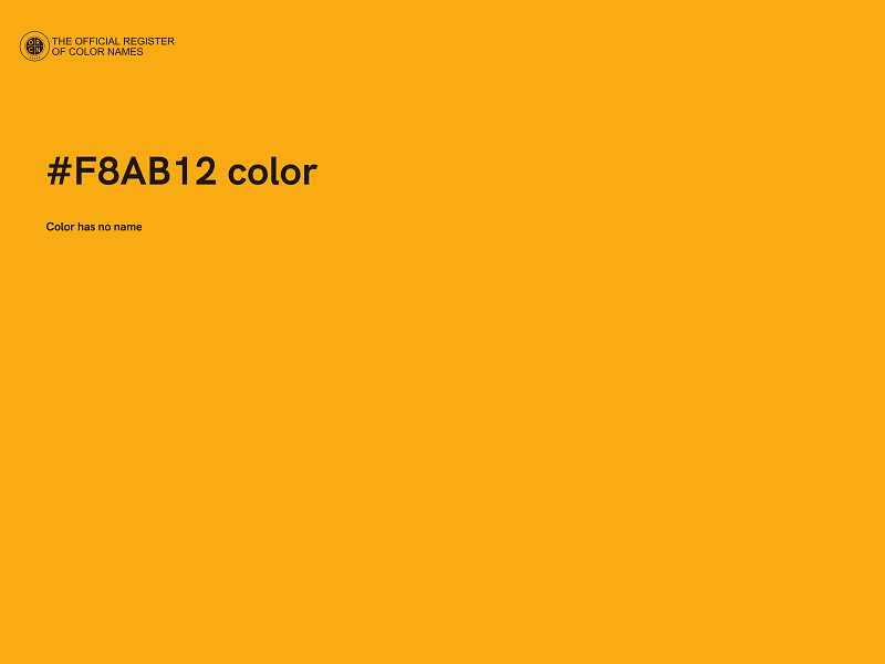 #F8AB12 color image