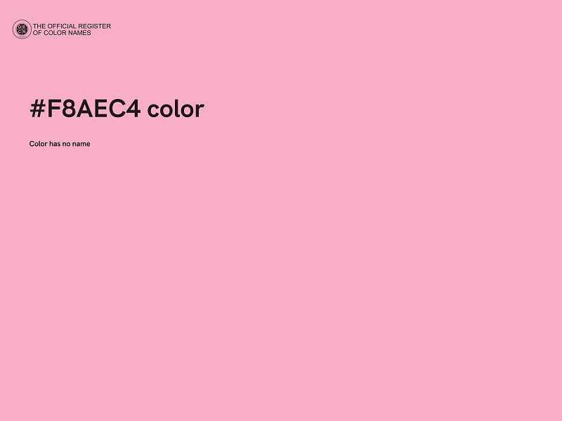 #F8AEC4 color image