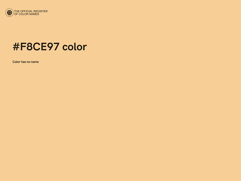 #F8CE97 color image