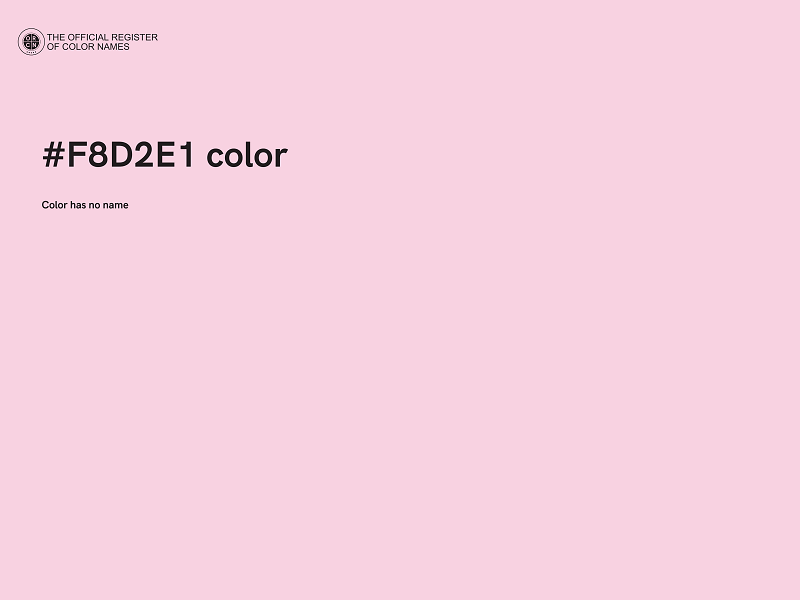 #F8D2E1 color image