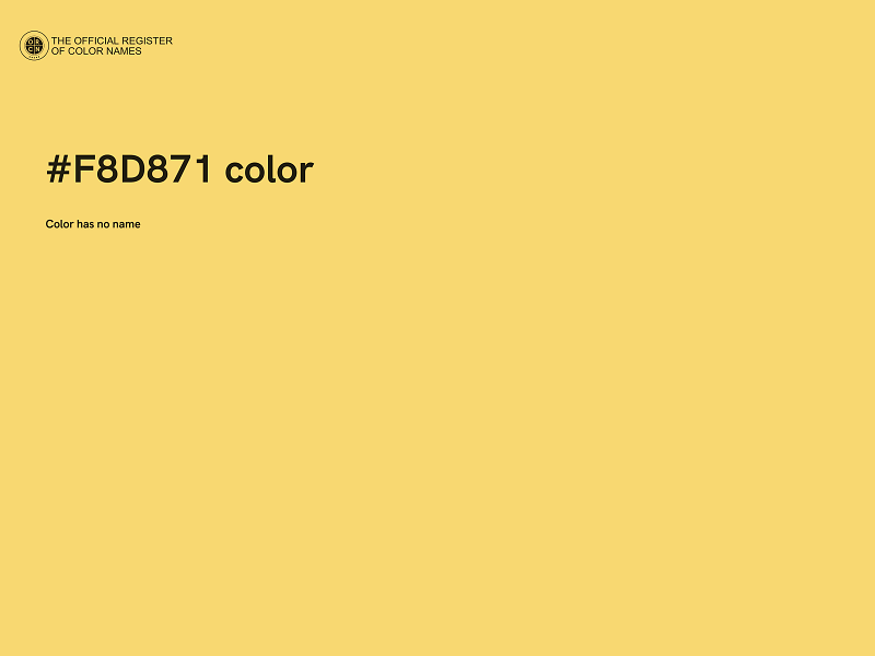 #F8D871 color image