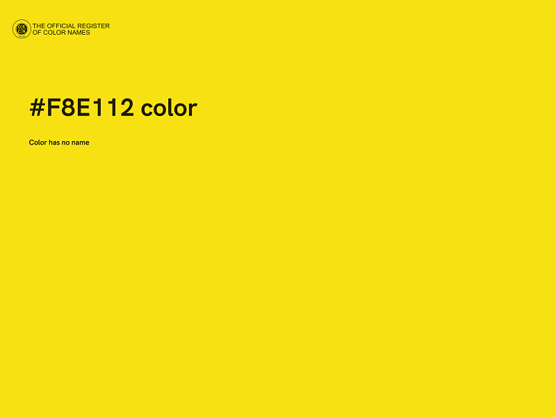 #F8E112 color image