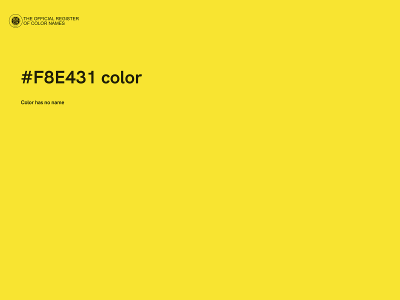 #F8E431 color image