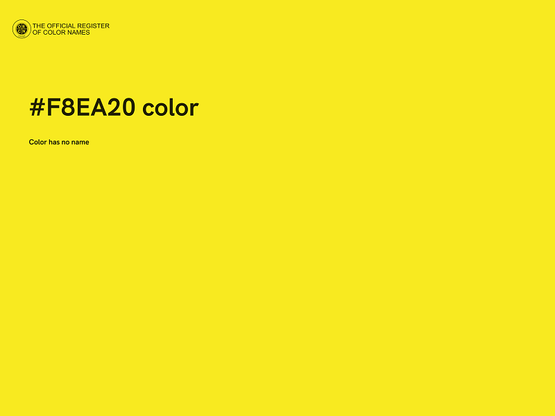 #F8EA20 color image